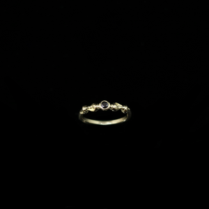 Seashell Ring - 0.10ct Diamond (3mm) - Gold