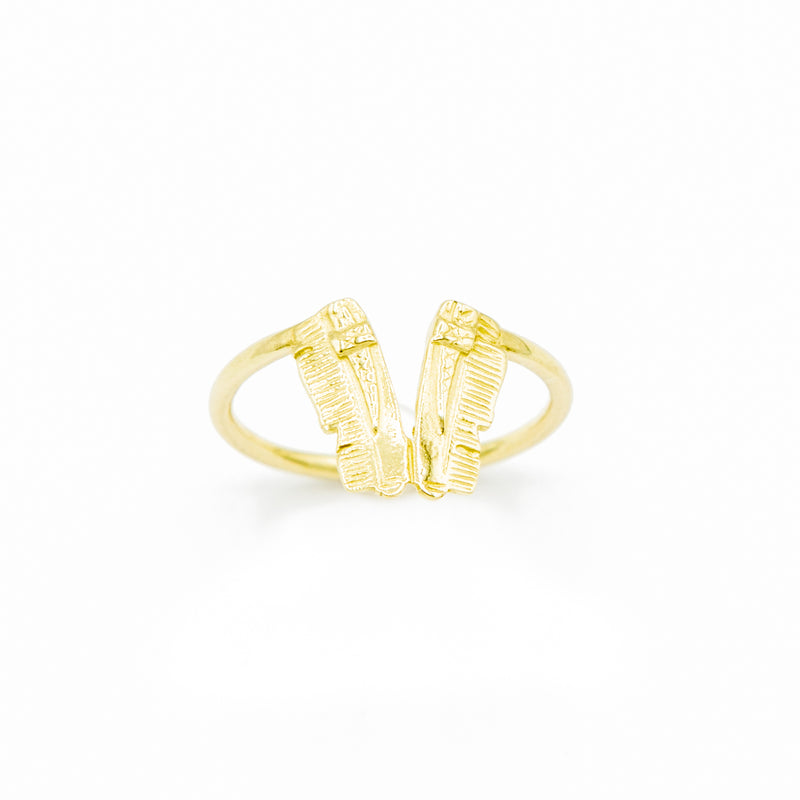 Celts & Kings Ring - Double Comb - Gold