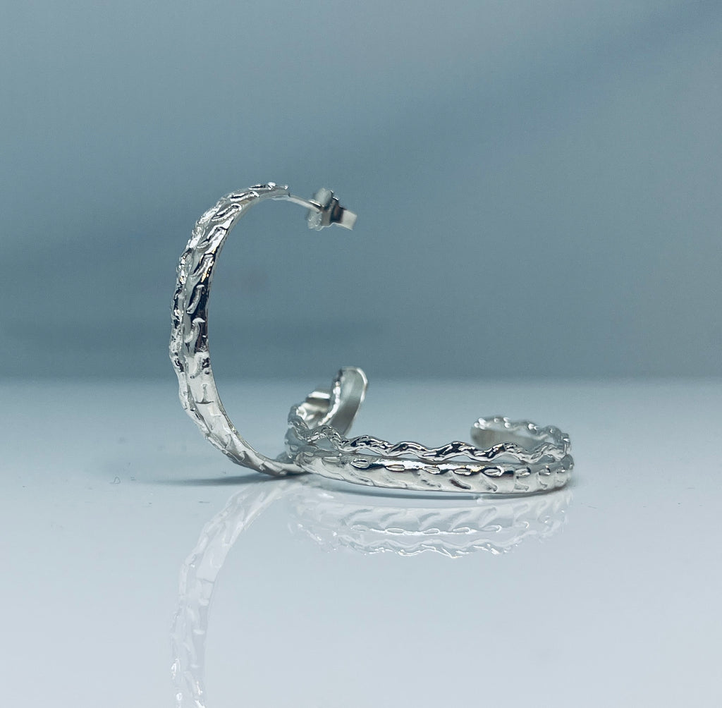 Creatures - Hoop Earrings - Silver