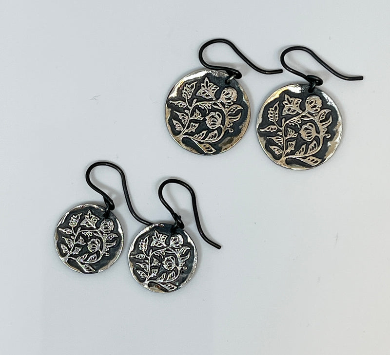 The Traveler - Earrings - Oxidised silver
