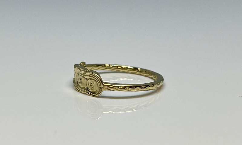 Creatures - Mermaid ring - Big - 14kt gold