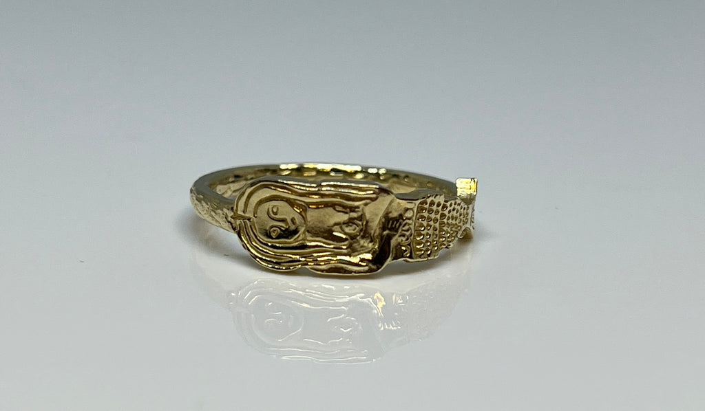 Creatures - Mermaid ring - Big - 14kt gold