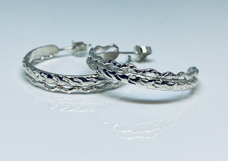 Creatures - Hoop Earrings - Silver