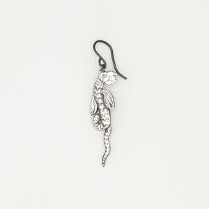 Creatures - Dragon Earring - Medium 4cm - Silver