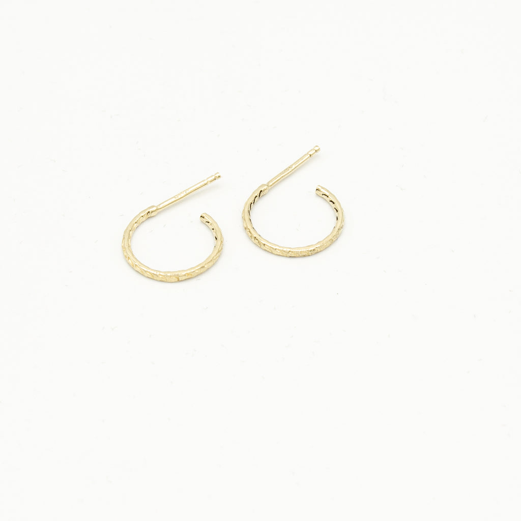 Creatures - Dragon Hoop Earrings Small - Gold