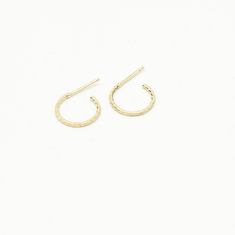 Creatures - Dragon Hoop Earrings Small - Gold