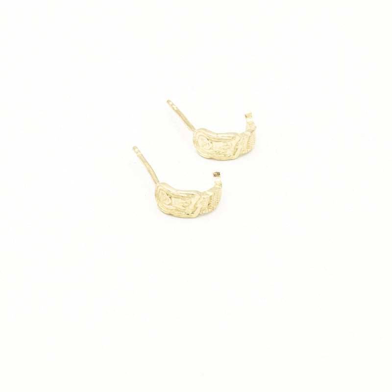 Creatures - Mermaid Hoop Earrings Small - Gold