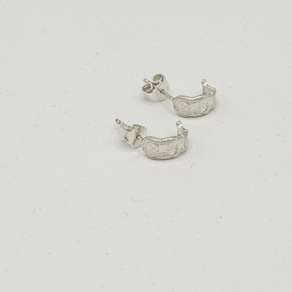 Creatures - Mermaid Hoop Earrings  - Silver