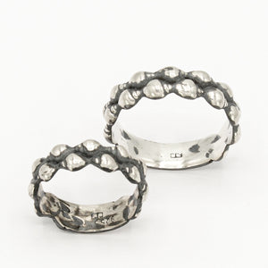 Seashell Ring - 2 Rows - Silver