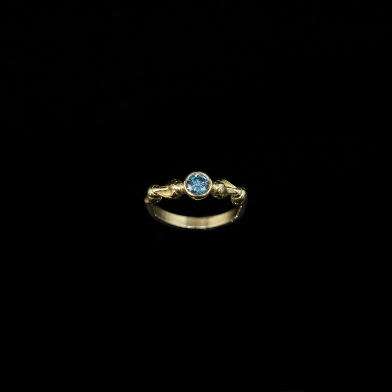 Seashell Ring - 0.34ct Diamond (4.4mm) - Gold