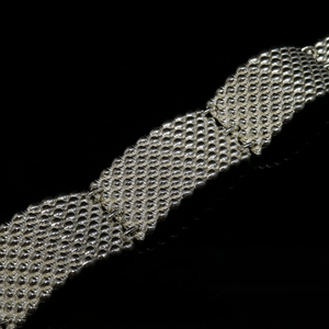 Seashell Bracelet - 10 Rows - Silver