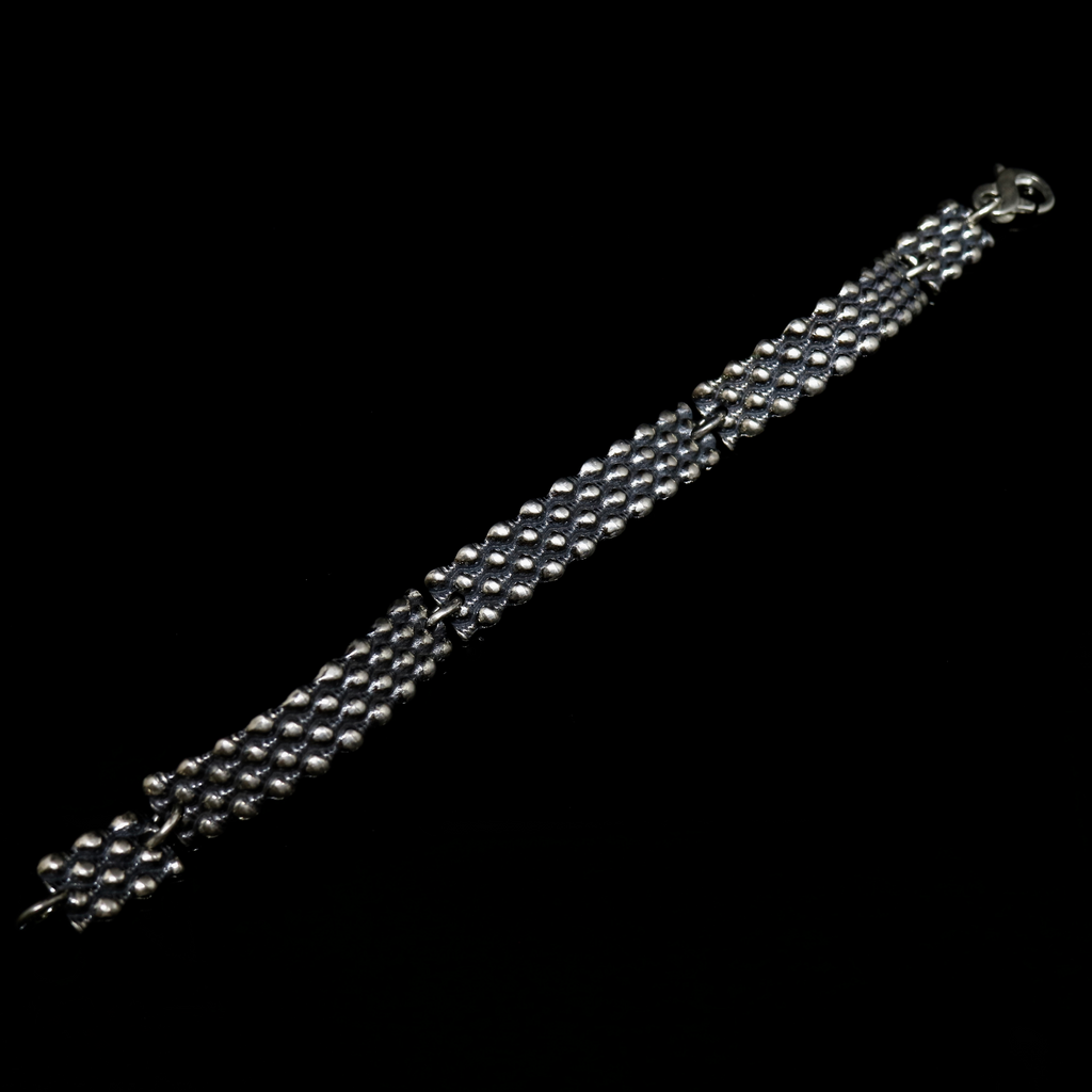 Seashell Bracelet - 4 Rows - Silver