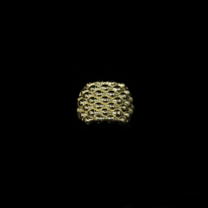 Seashell Ring - 7 Rows Concave - Gold