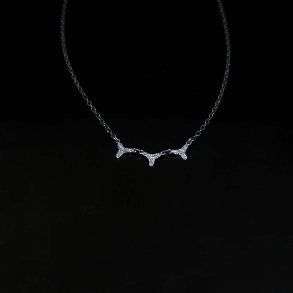 Celts & Kings Necklace - 3 Celtic Brooches Fixed - Silver