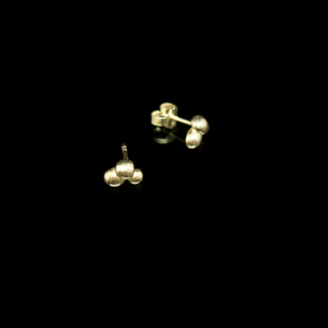 Bubble Seaweed Earrings - Bubbles - Gold