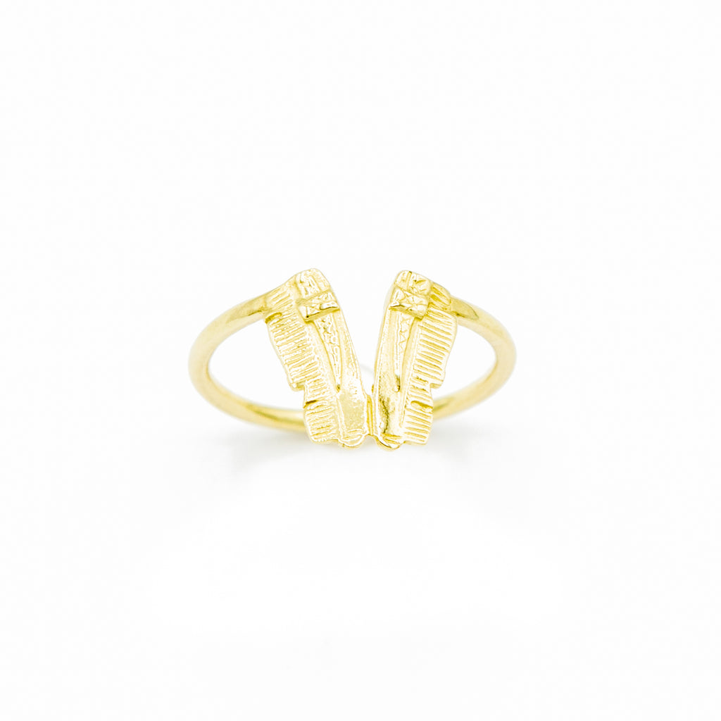 Celts & Kings Ring - Double Comb - Gold