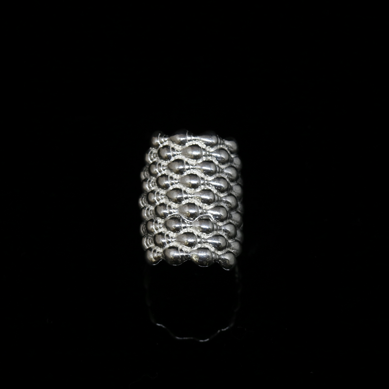 Seashell Ring - 9 Rows - Silver
