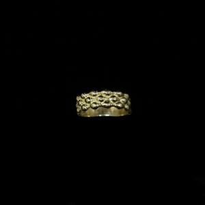 Seashell Ring - 3 Rows - Gold