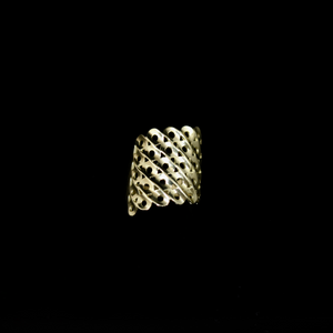 Knitting Ring - Slant Large Stitch - Gold