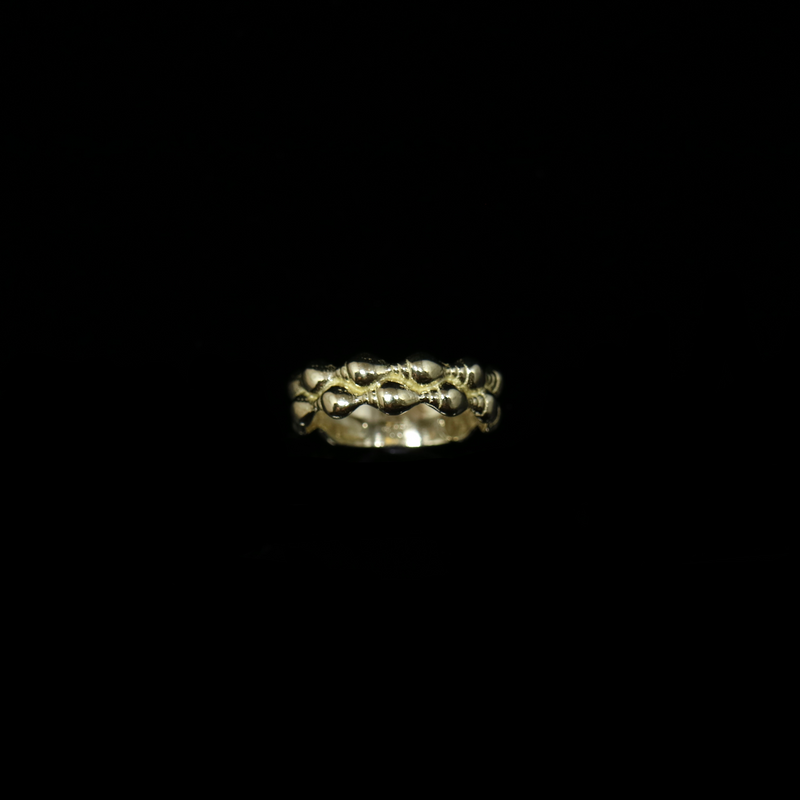 Seashell Ring - 2 Rows - Gold