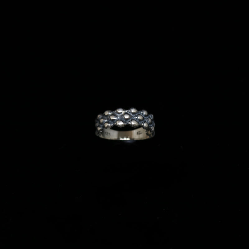 Seashell Ring - 3 Rows - Silver