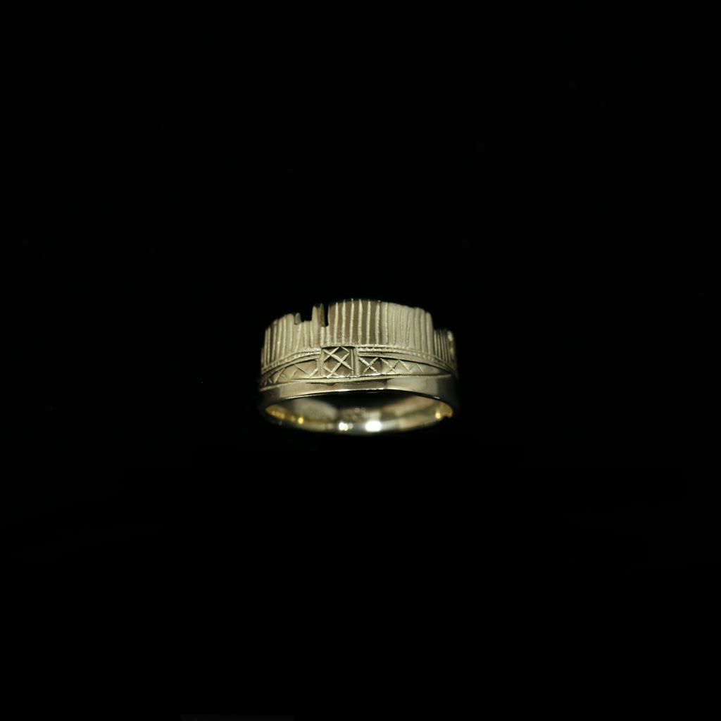 Celts & Kings Ring - Comb - Wider Band - Gold